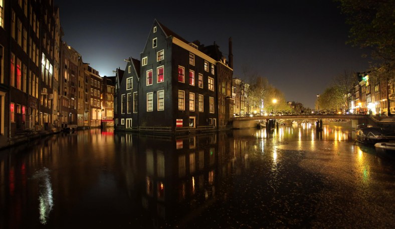 Moonrise over the Red Light District